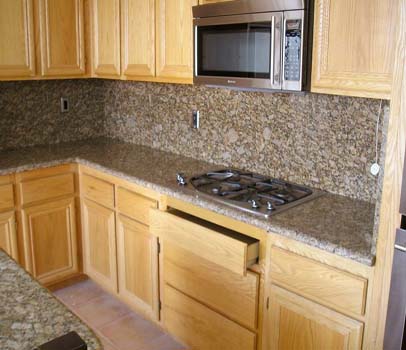 Baltic Brown Granite Kitchen Worktop and Splashback